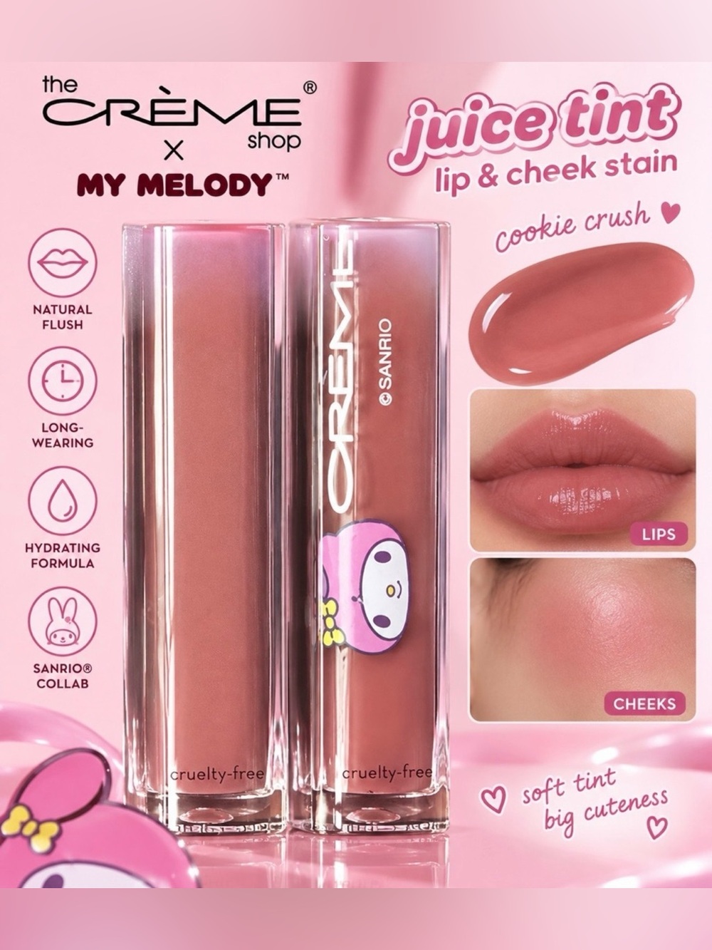 The Crème Shop x My Melody Juice Tint Lip & Cheek Stain - Picture 4 of 4